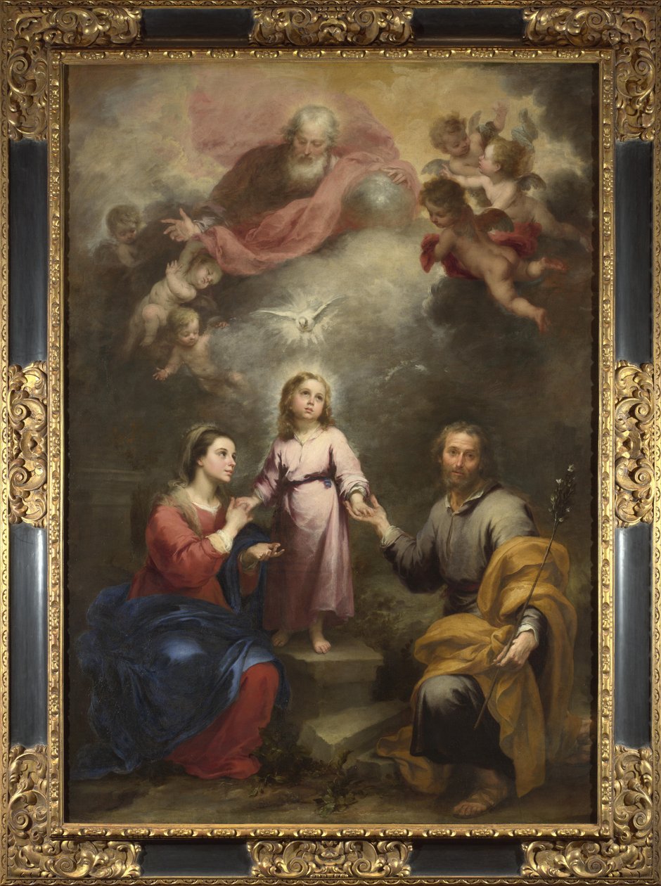 天上和地上的三位一体Pedroso Murillo，c。 1680 作者 巴斯托洛梅·埃斯特万·穆里略
