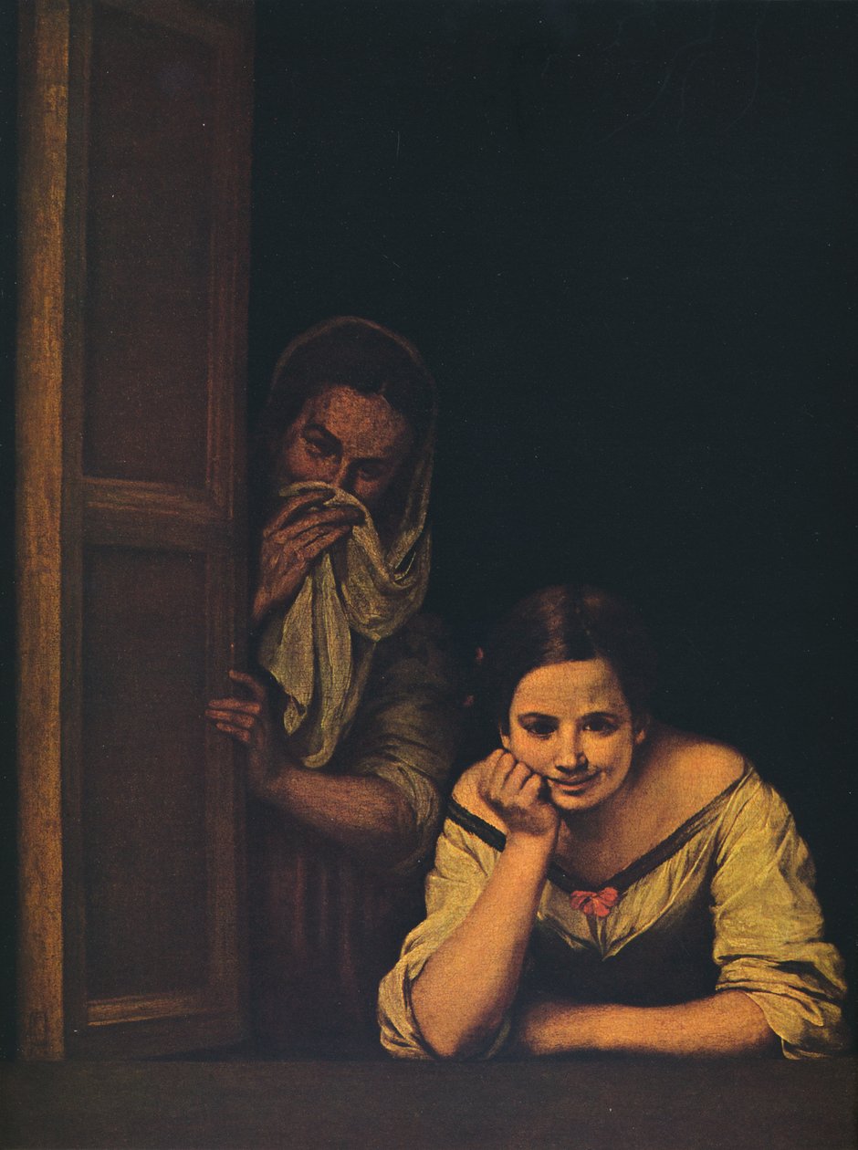 窗边的两个女人，1655-1660年 作者 巴斯托洛梅·埃斯特万·穆里略