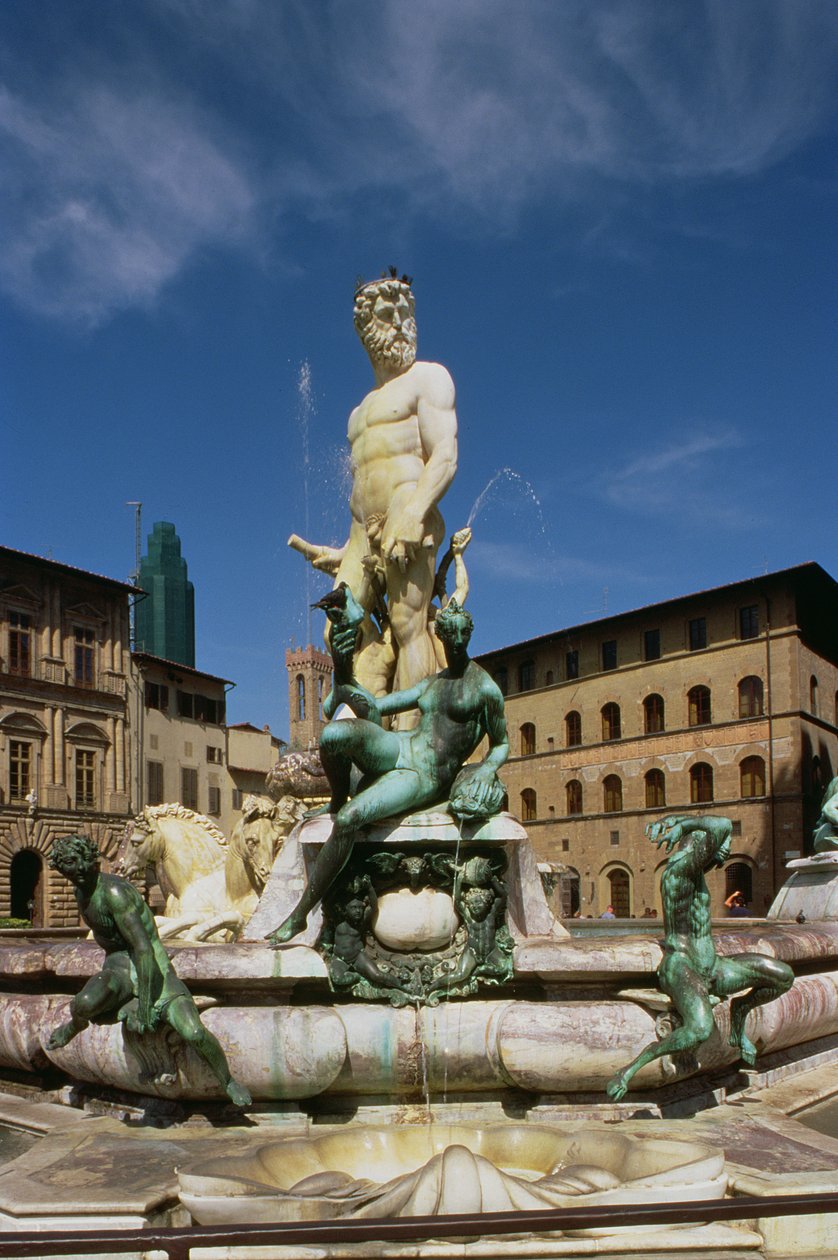 海王星喷泉，1560-75（青铜和大理石）（另见97917-20） 作者 Bartolomeo Ammannati
