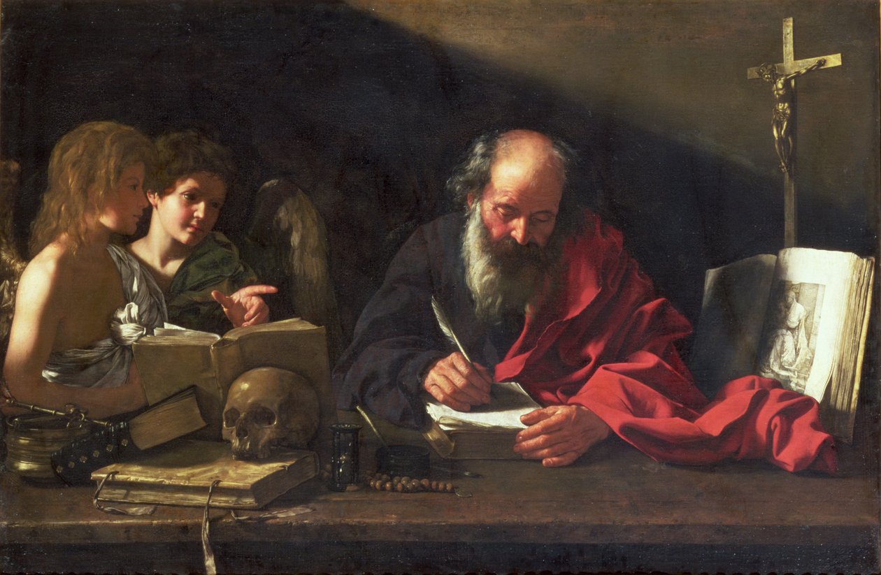 圣杰罗姆在他的研究中 作者 Bartolomeo Cavarozzi