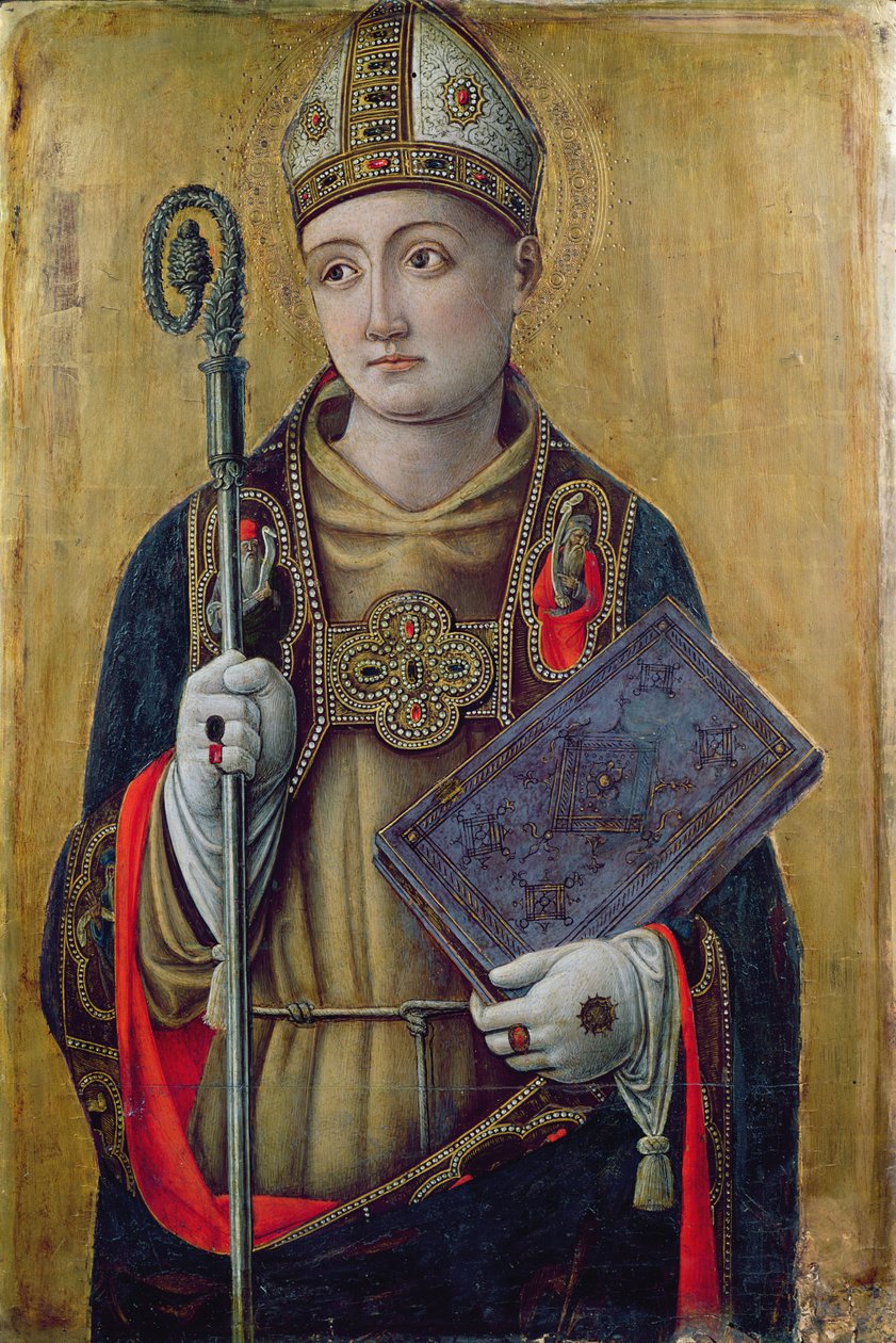图卢兹的圣路易斯（1274-97）（面板上的蛋彩画） 作者 Bartolomeo Vivarini