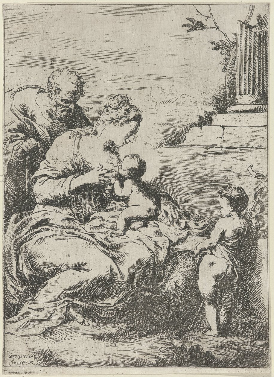 马利亚哺育圣婴 作者 Bartolomeo Biscaino