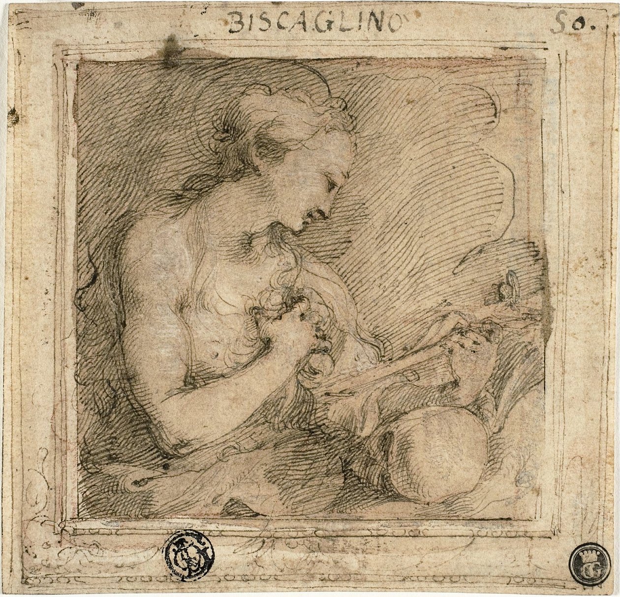 抹大拉的马利亚 作者 Bartolomeo Biscaino