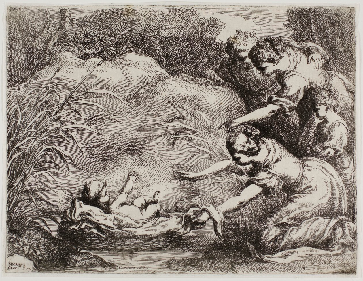 寻找摩西 作者 Bartolomeo Biscaino