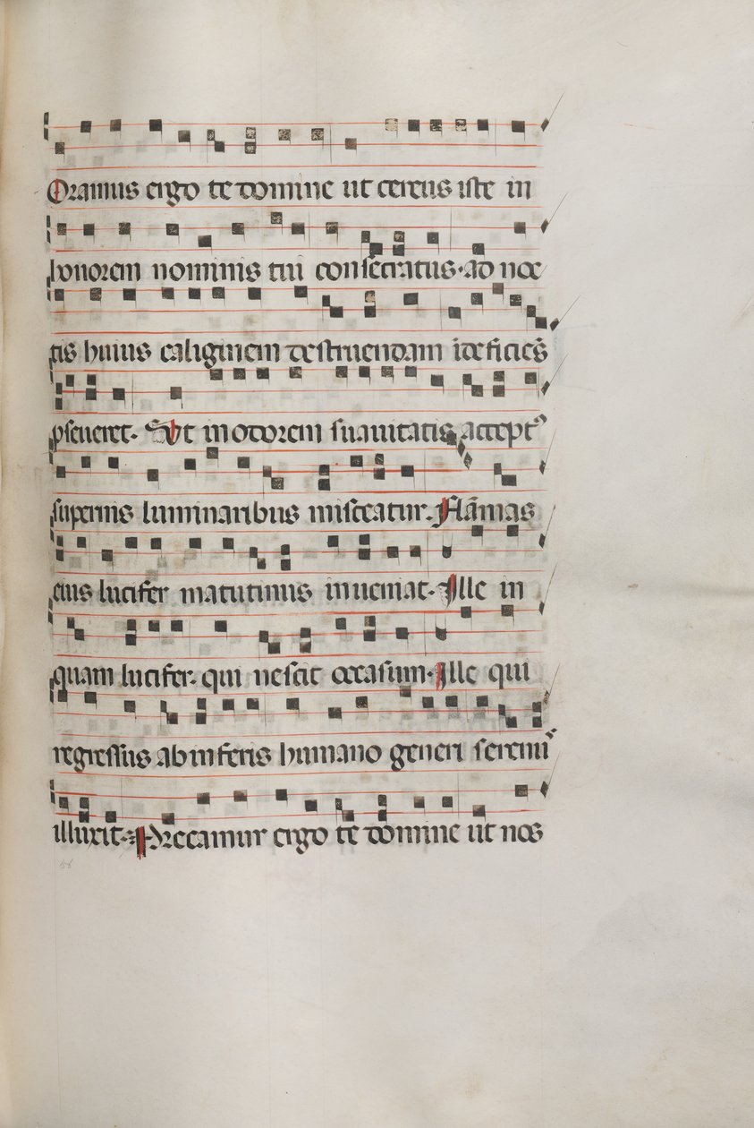 Missale，波尔。 157音乐Exultel，1469。 作者 Bartolomeo Caporali