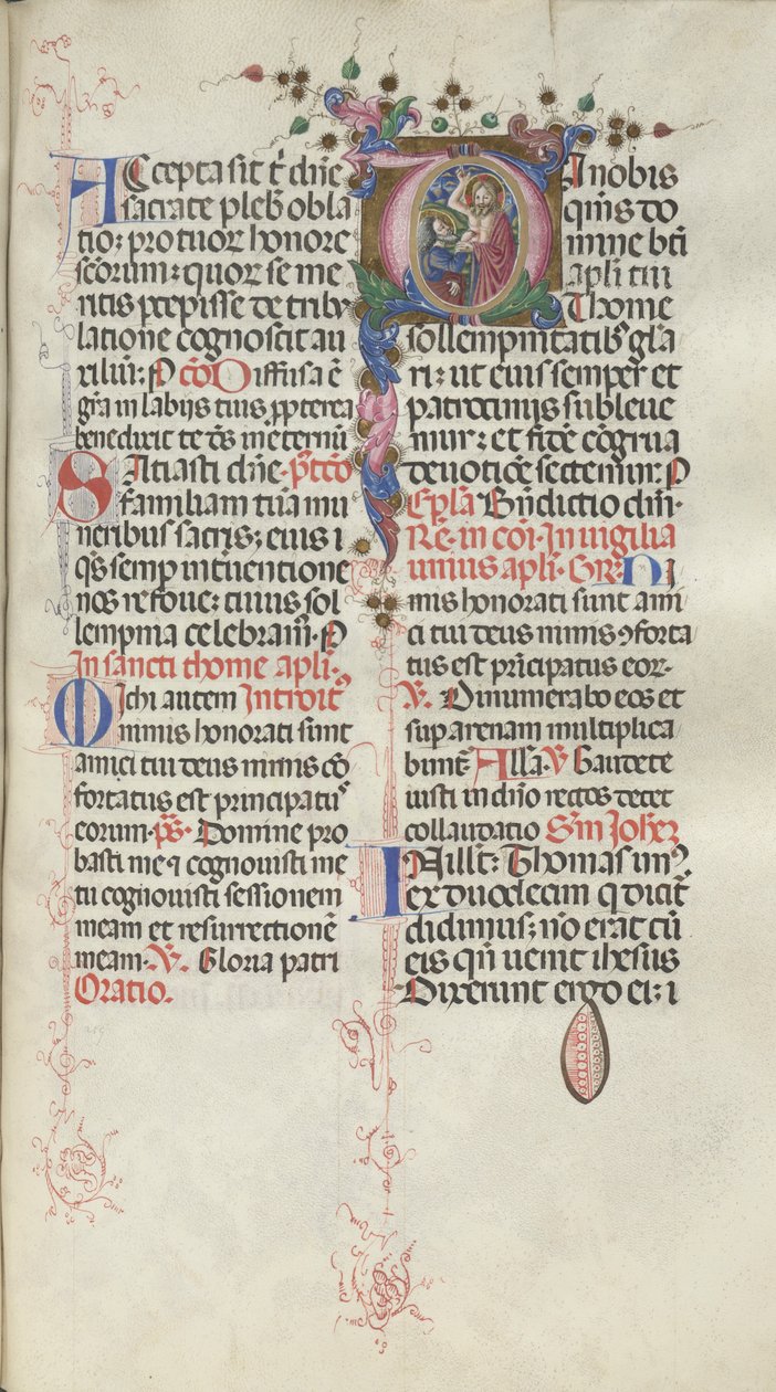 Missale，波尔。 262：托马斯，1469。 作者 Bartolomeo Caporali