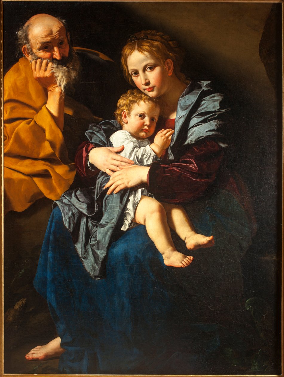 神圣家族（布面油画 作者 Bartolomeo Cavarozzi