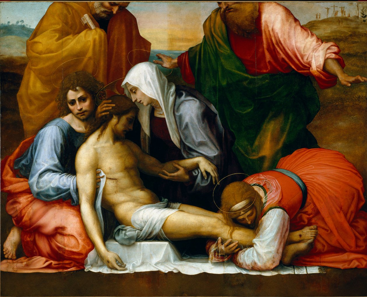 Lament sur le christ mort - 为死去的基督哀叹。1511-1512.画作Fra 