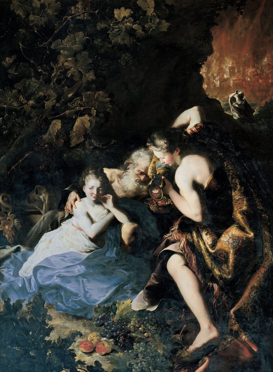 罗得和他的女儿，1695-1696年 作者 巴托洛梅奥·吉多博诺