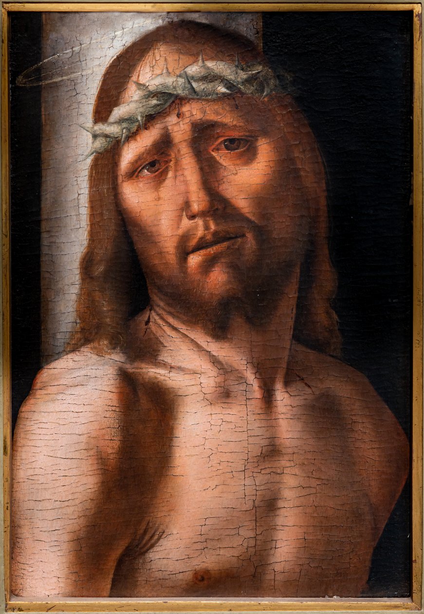 基督在圆柱前，15 世纪下半叶（油画） 作者 蒙大拿州Bartolomeo