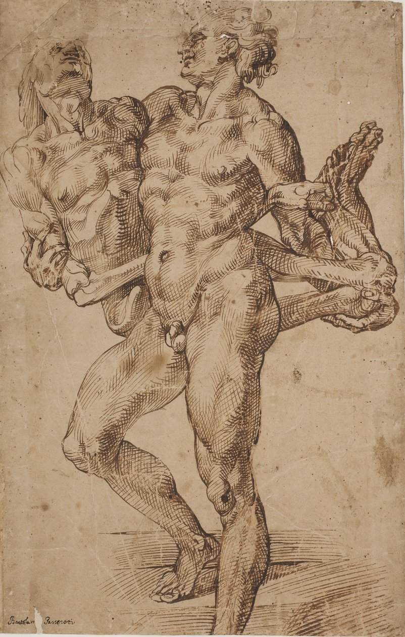 Aenæes and Anchises [?]. 作者 巴托洛梅奥·帕萨罗蒂