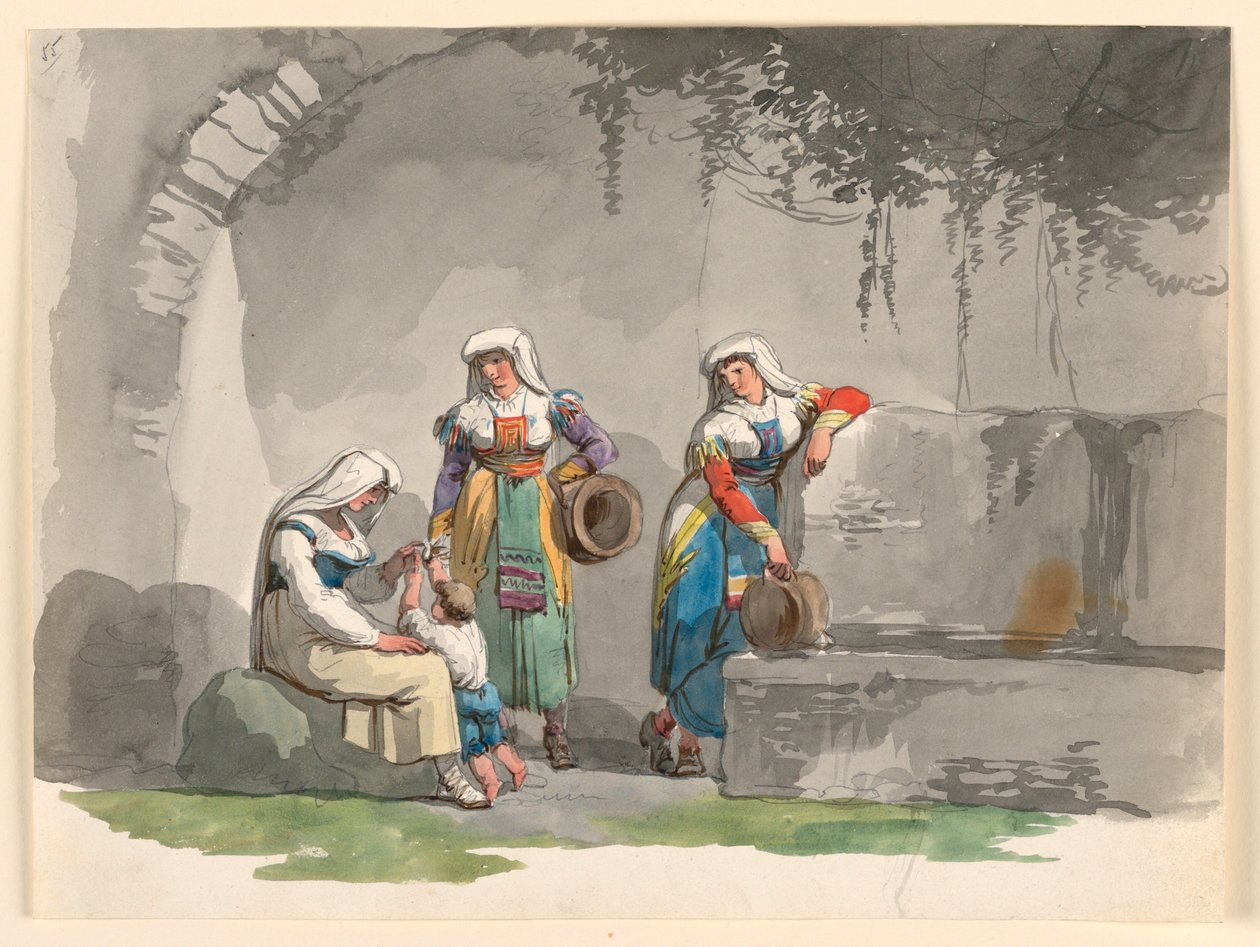 三个南意大利女人 作者 Bartolomeo Pinelli