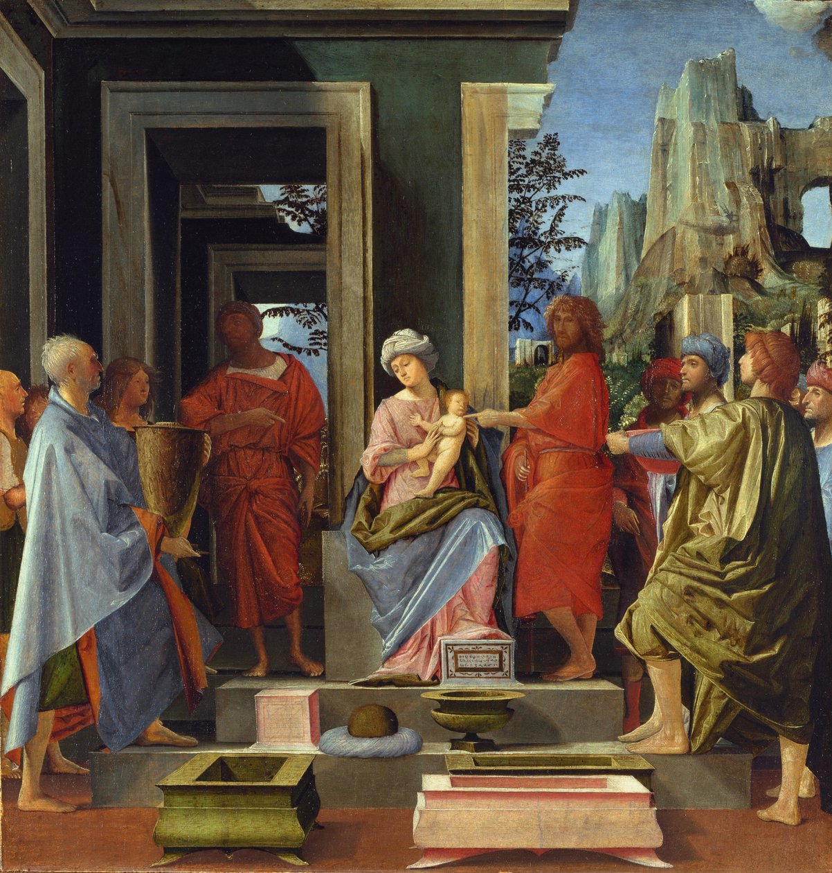 国王的崇拜，c.1500 作者 Bartolommeo Suardi Bramantino