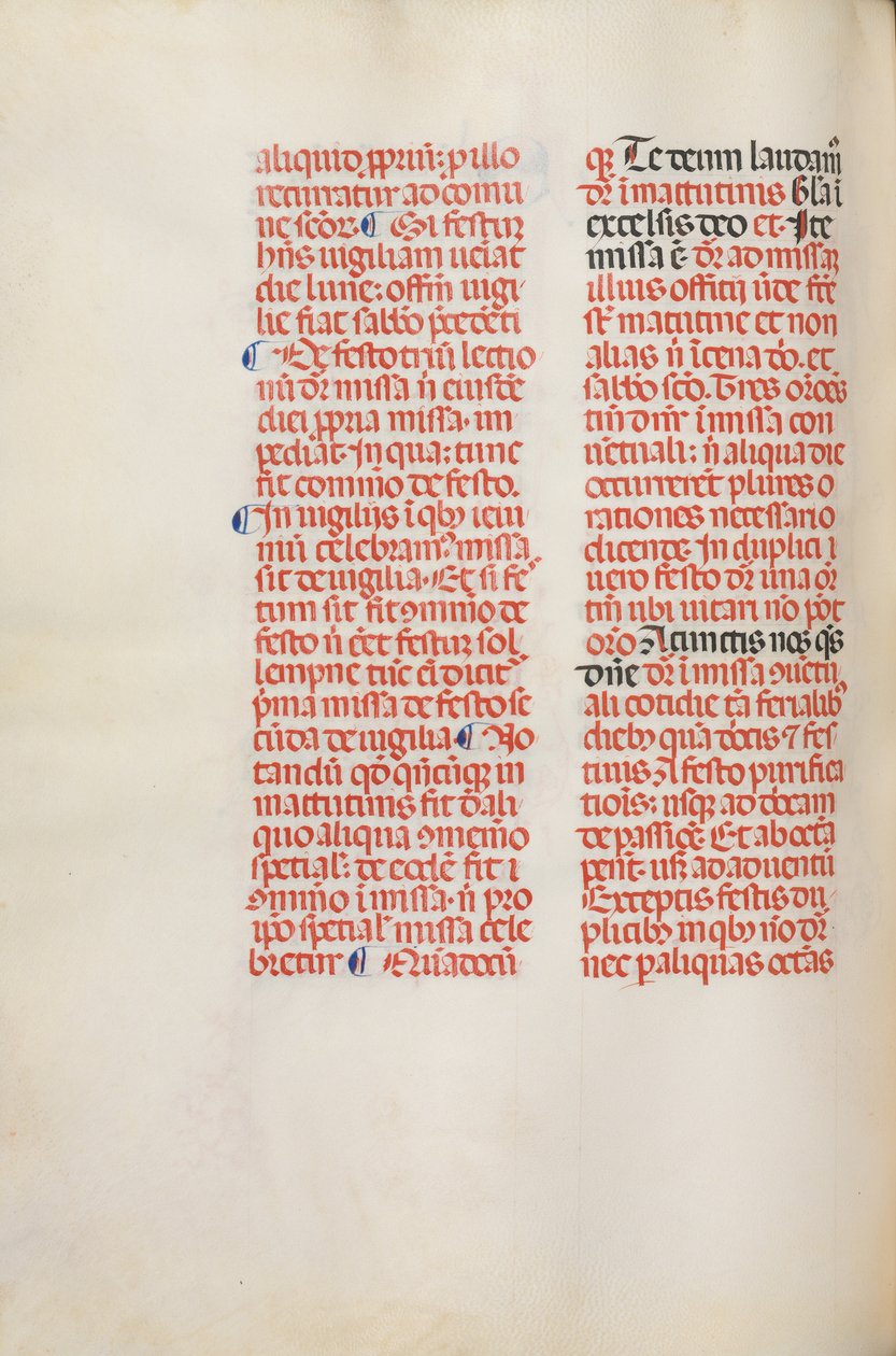 Missale:Fol.173v:复活节开始时的阿利路亚等的音乐，1469年。 作者 巴托洛梅奥·卡波拉利