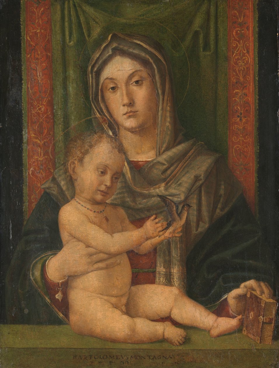 处女与圣婴 作者 Bartolommeo Montagna（车间）