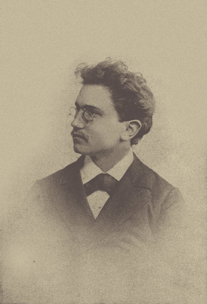作曲家汉斯-胡贝尔的肖像 1852-1921年，1898年。 作者 巴塞尔。摄影工作室 Taescher and Signer