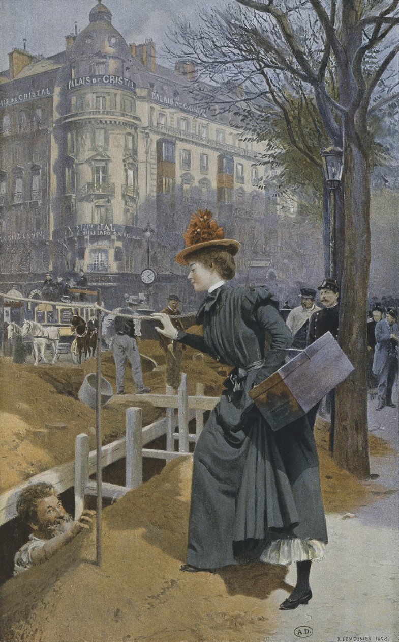巴黎的女孩，1898年 作者 巴西勒·勒穆尼尔