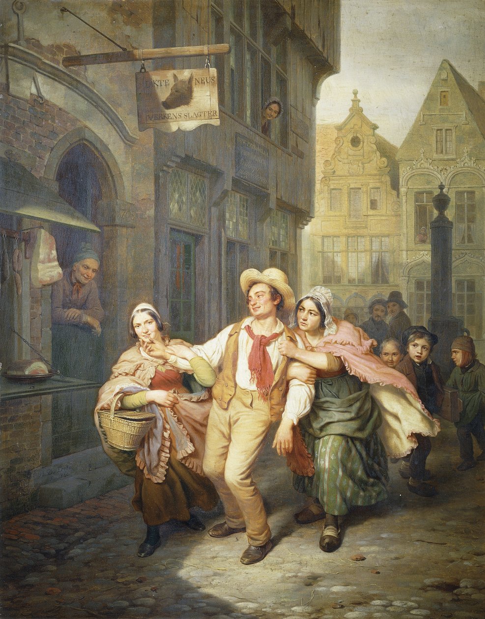 竞争对手，1840年 作者 Basile de Loose