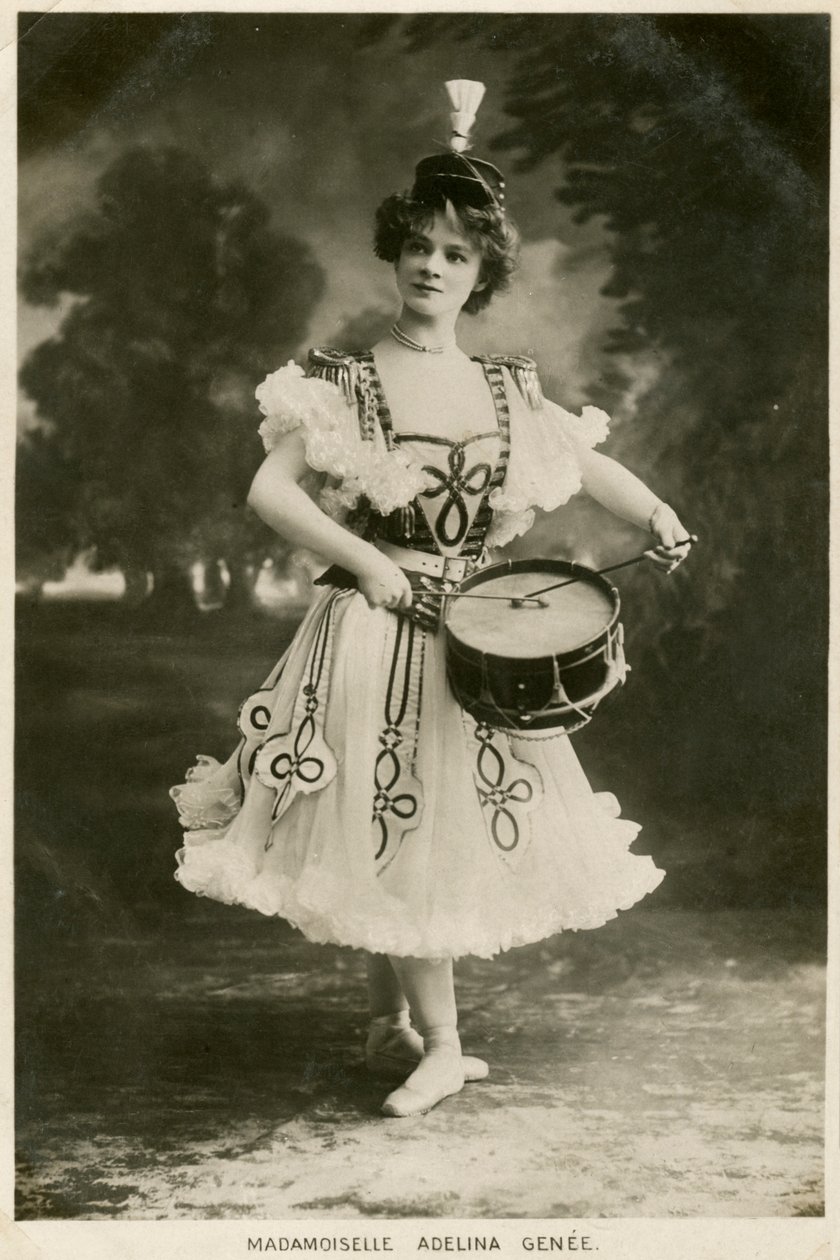 阿德丽娜·吉内（Adelina Genee），丹麦出生的英国芭蕾舞演员，c1906年。 作者 巴萨诺工作室