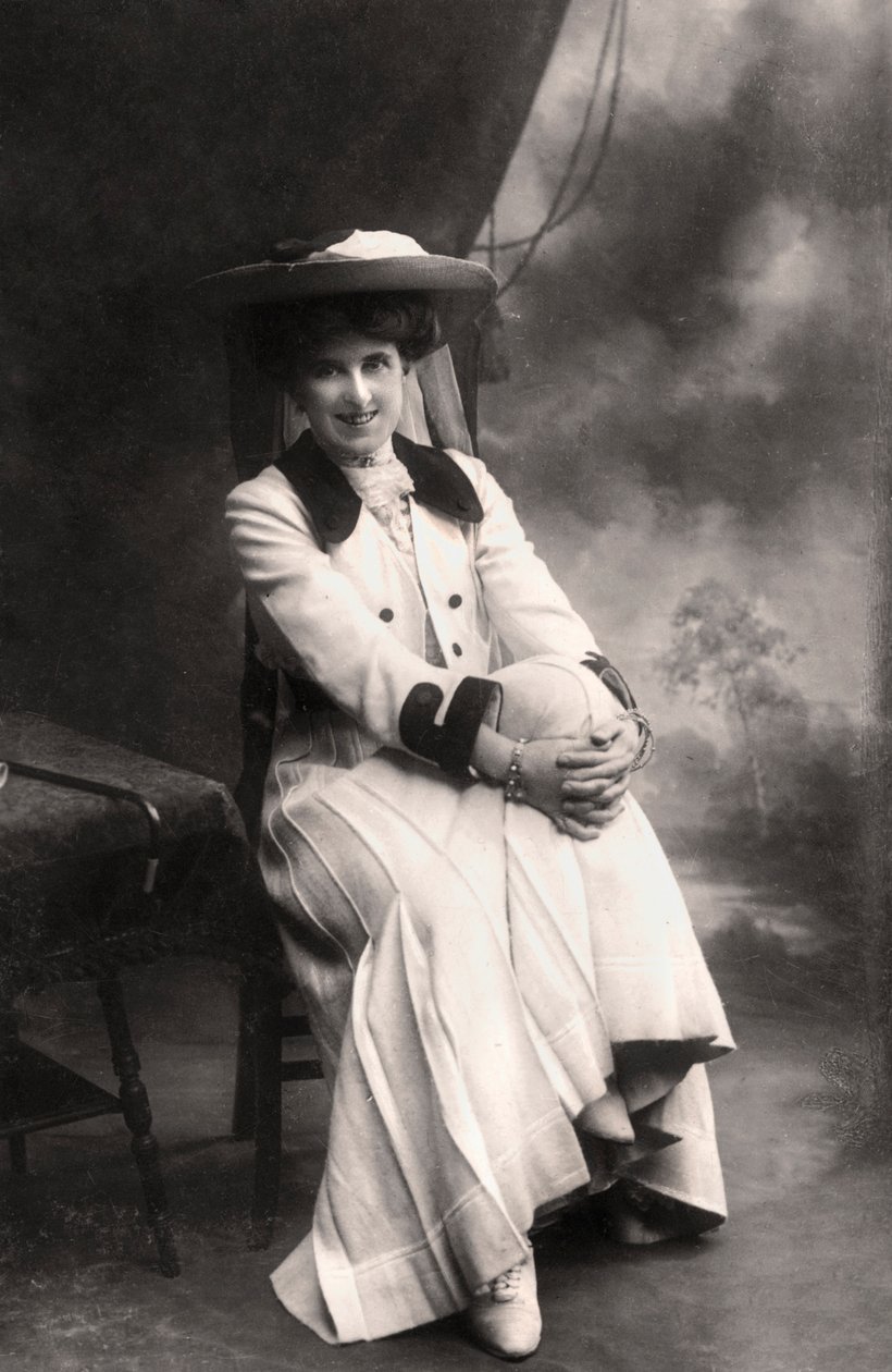 Decima Moore 1871-1964，英国女演员，1907年。 作者 巴萨诺工作室