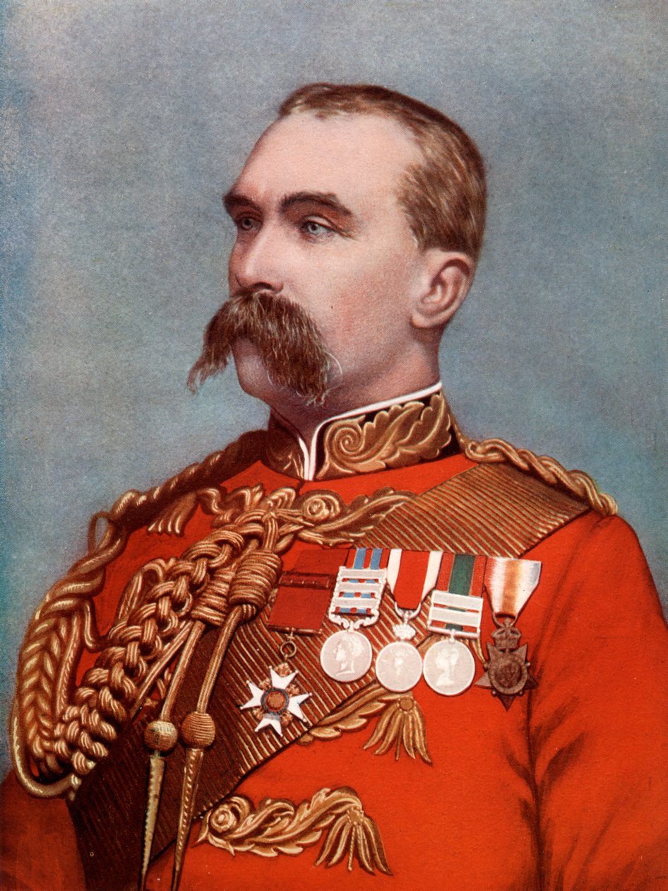 少将阿尔弗雷德·加塞莱（Alfred Gaselee），指挥英军在中国，1902年。 作者 巴萨诺工作室