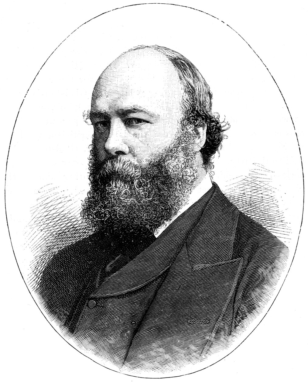 英国政治家索尔兹伯里勋爵，1900年。 作者 巴萨诺工作室