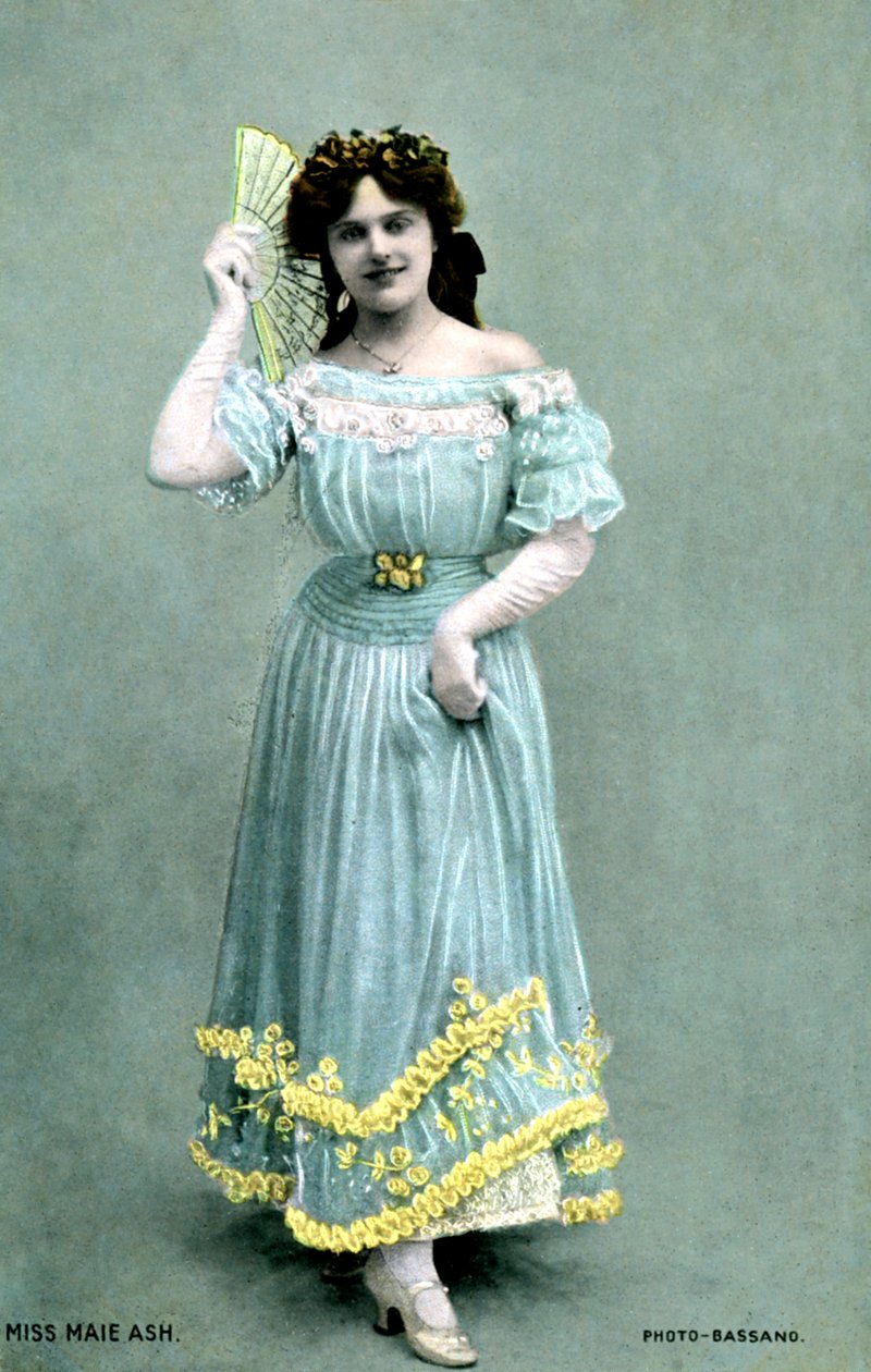 女演员Maie Ash，1905年。 作者 巴萨诺工作室