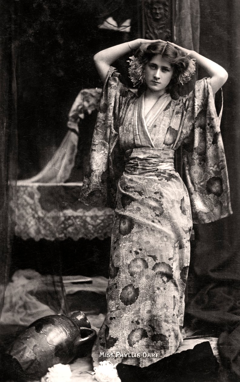菲利斯·戴尔（Phyllis Dare），1890-1975年，英国女演员，1906年。 作者 巴萨诺工作室