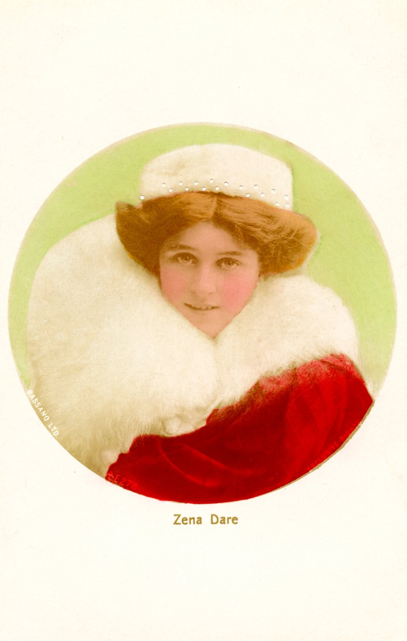 Zena Dare 1887-1975，英国女演员，二十世纪初。 作者 巴萨诺工作室