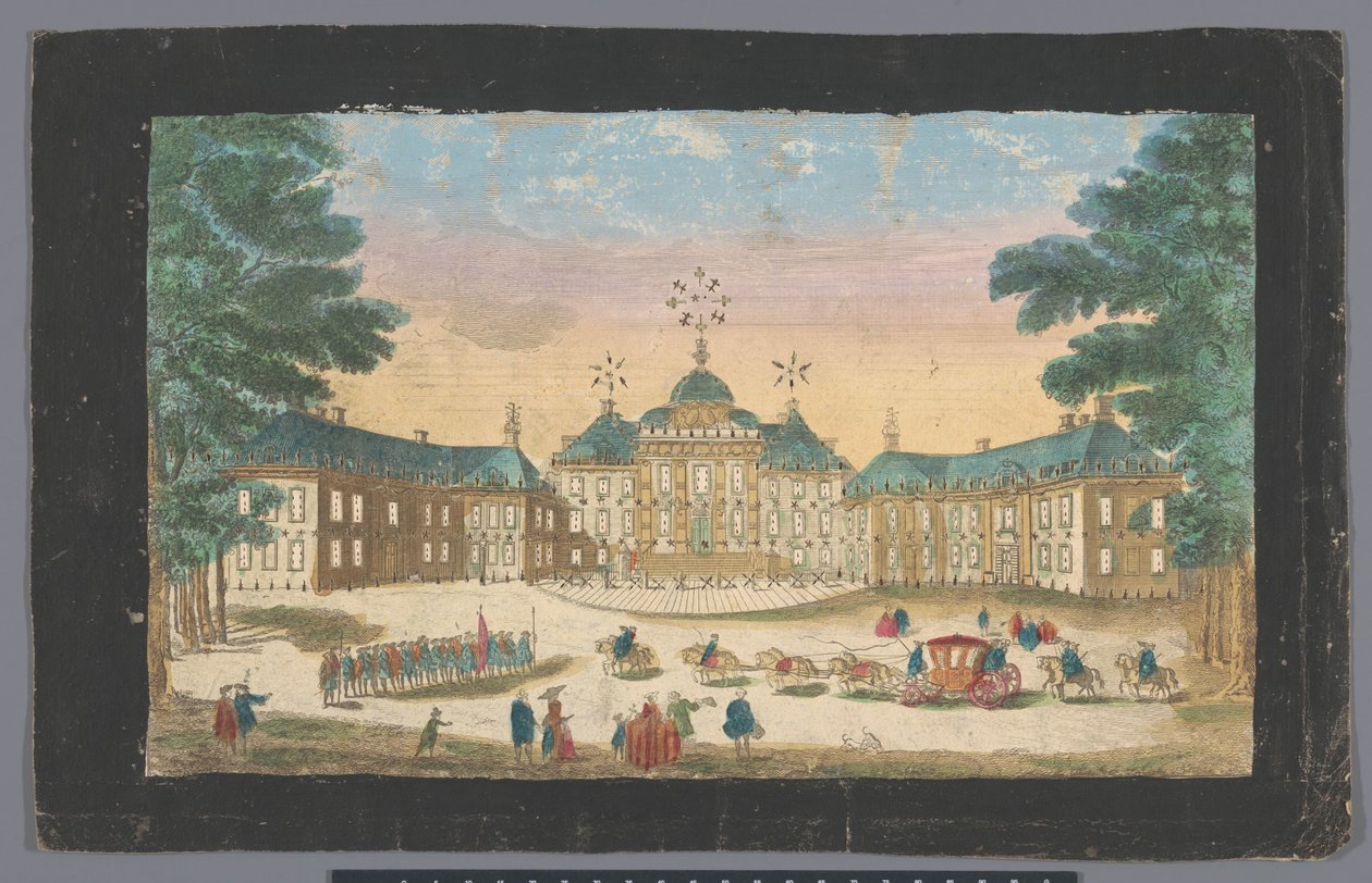 海牙博世宫正面图
Vue du front de la maison dans le bois de son altesse tercnissime le prince d