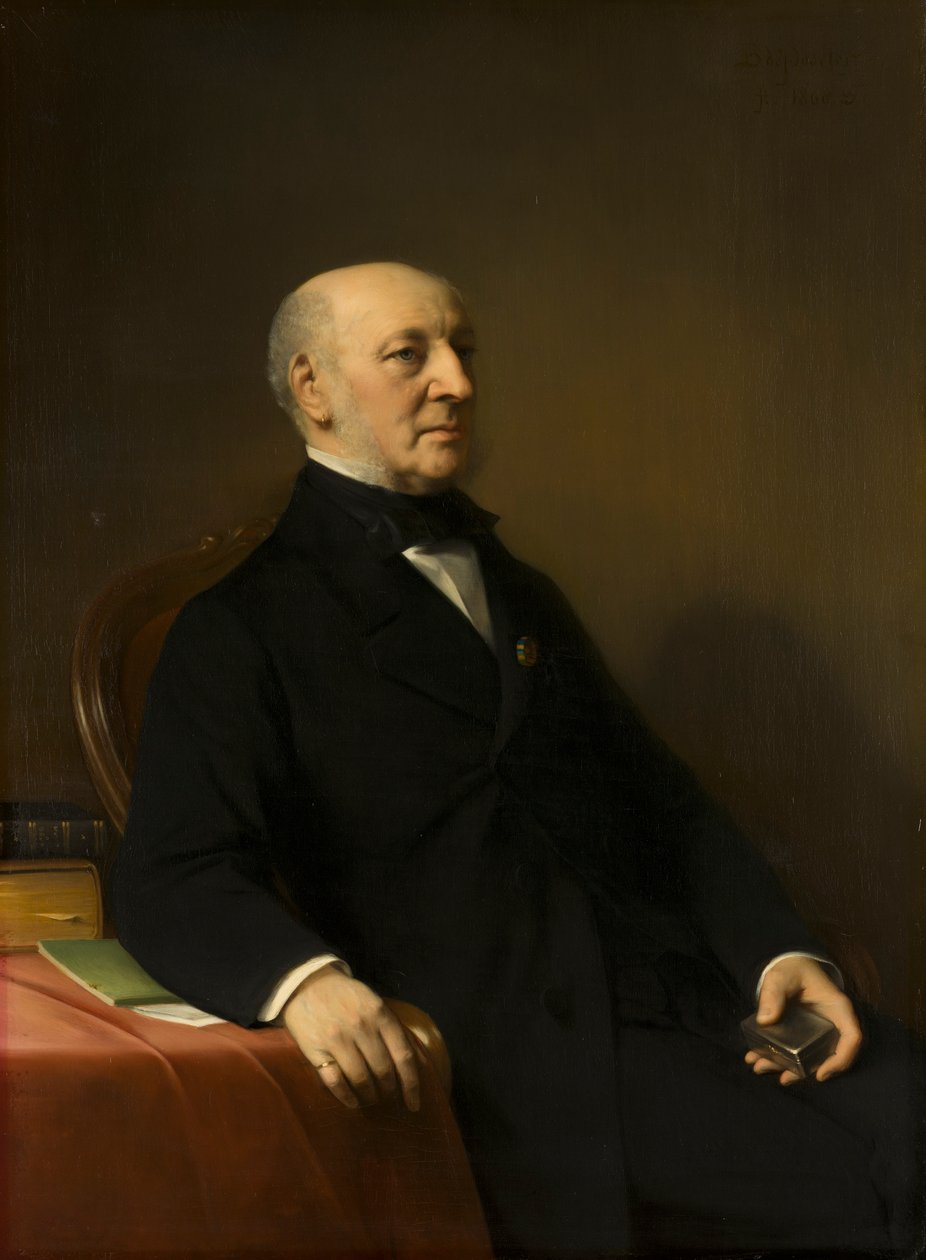 Jean Zacharia Mazel的肖像（1792-1884） 作者 巴斯蒂安·德·普特