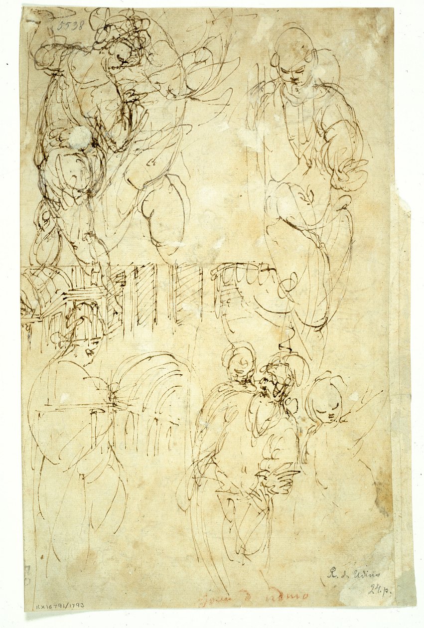 人物素描 作者 巴蒂斯塔·佛朗哥（Battista Franco）
