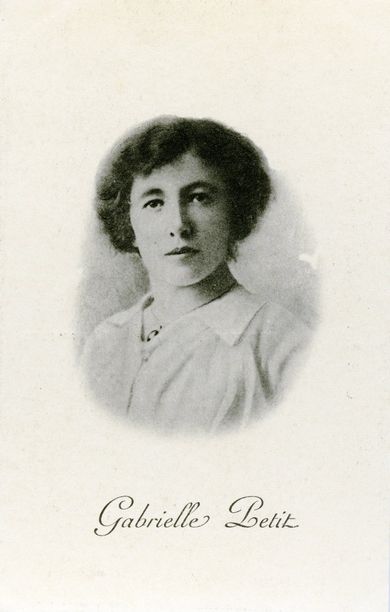Gabrielle Petit，纪念明信片，c.1920 作者 比利时摄影师