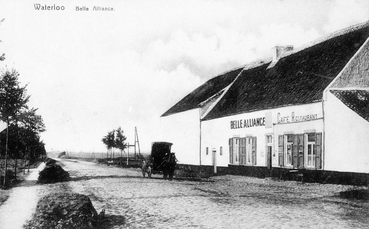 Belle Alliance Inn，滑铁卢战役期间拿破仑总部，纪念明信片，c.1912（photolitho） 作者 比利时摄影师