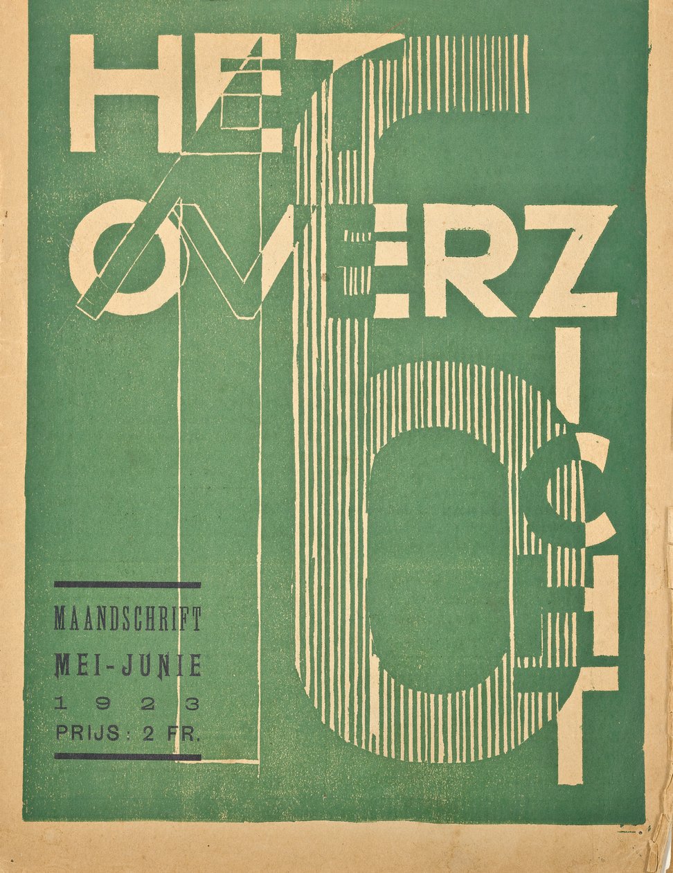 1923年发行的杂志《 Hetoverzicht》的封面，1923年 作者 比利时学校