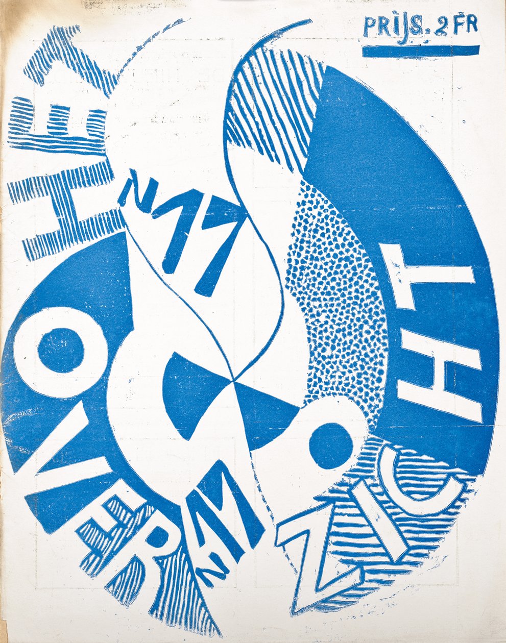 杂志“ Hetoverzicht”的封面，c。 1922-1925年 作者 比利时学校