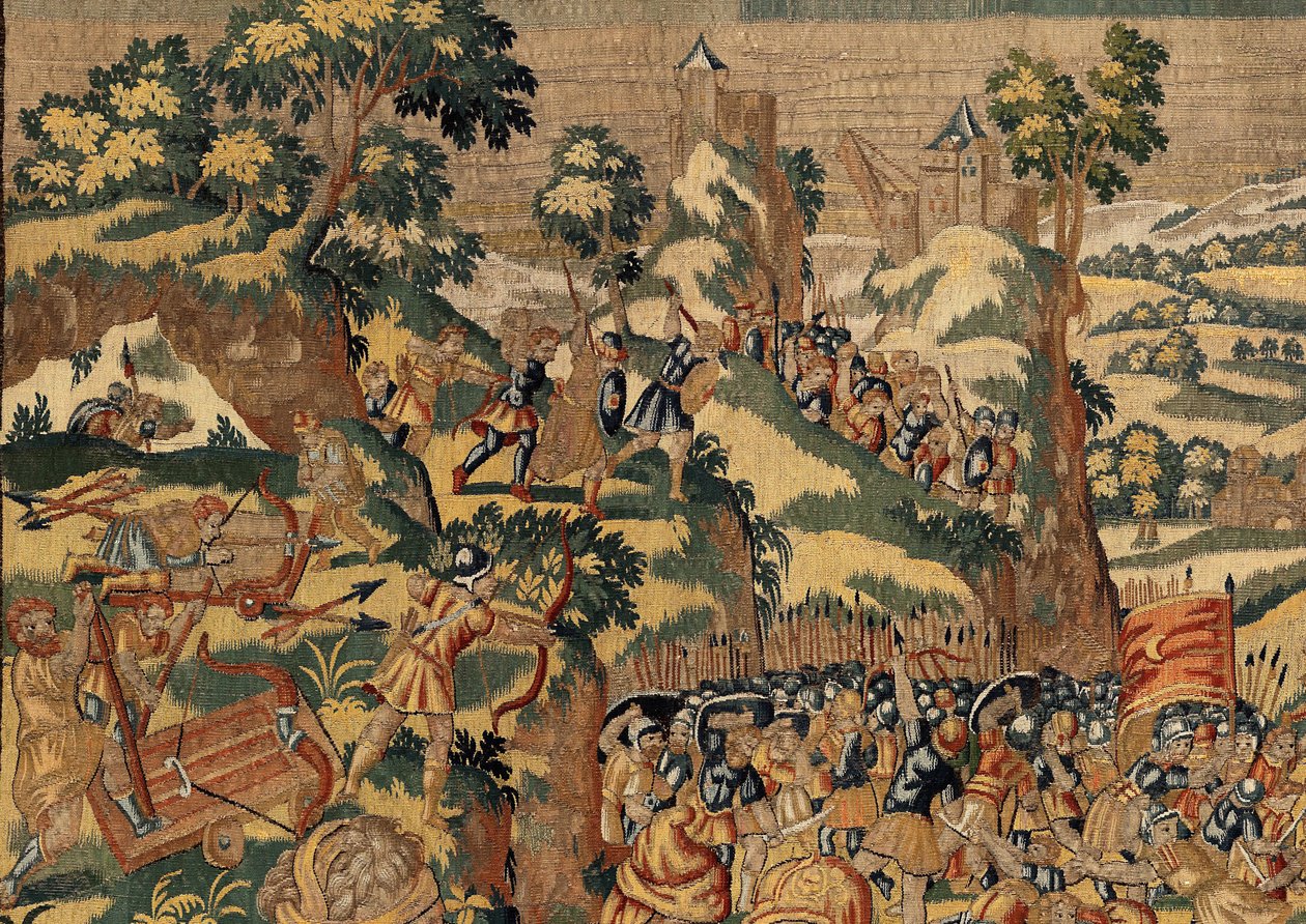 居鲁士二世大帝的故事，c.1590（挂毯） 作者 比利时学校