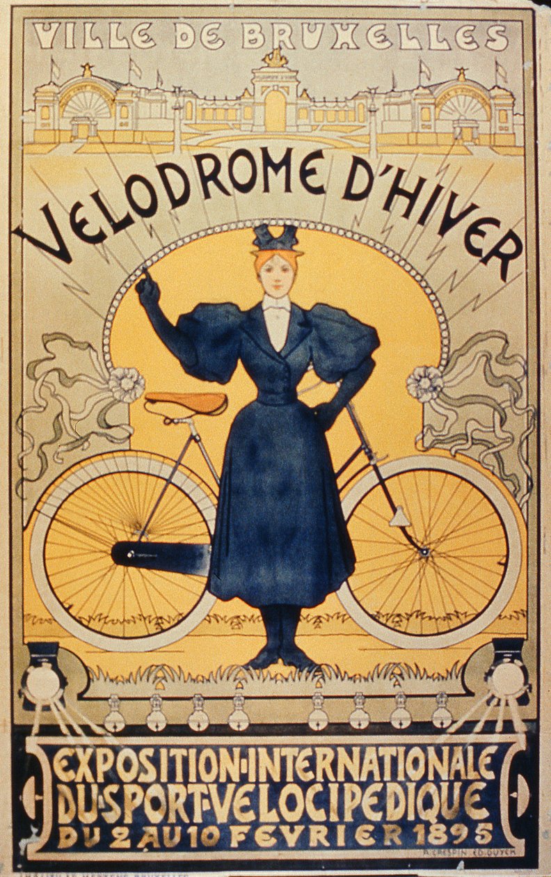 冬季赛车赛道，布鲁塞尔Velocipede Sports国际展览，1895年2月2日至10日 作者 比利时学校