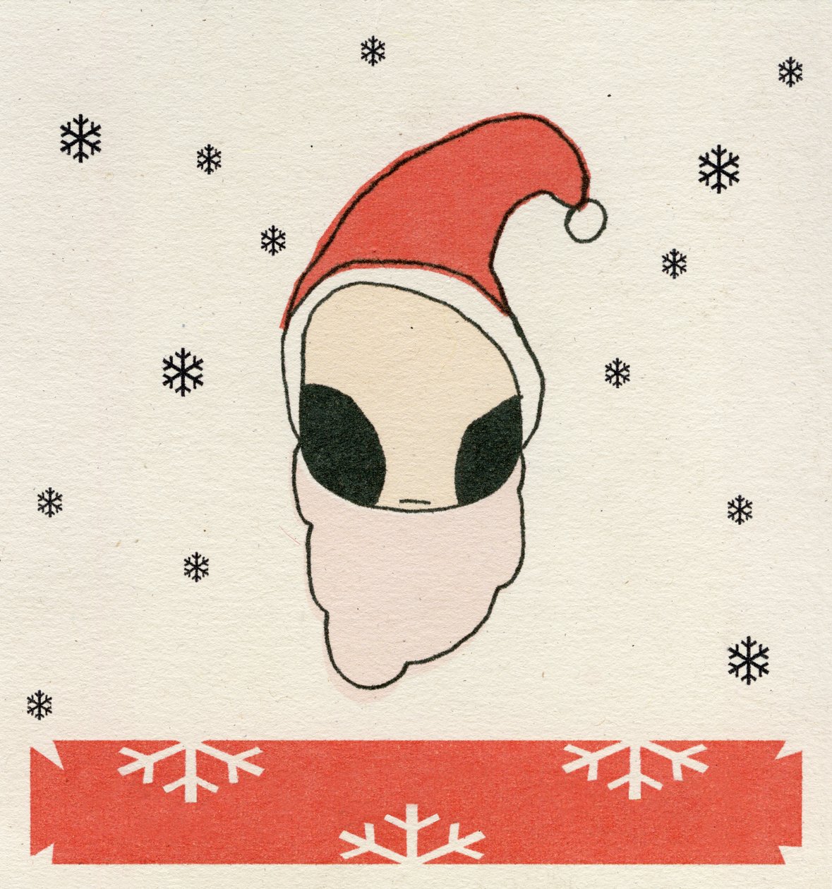 Santa Disguise，2008，（纸上数字印刷） 作者 贝拉·拉尔森（Bella Larsson）