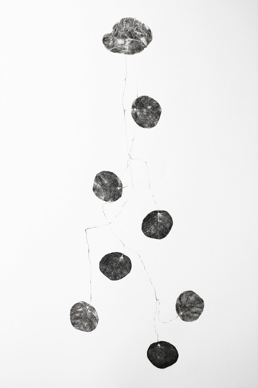 船，2014年（木刻版拼贴画和铅笔画在纸上） 作者 贝拉·拉尔森（Bella Larsson）