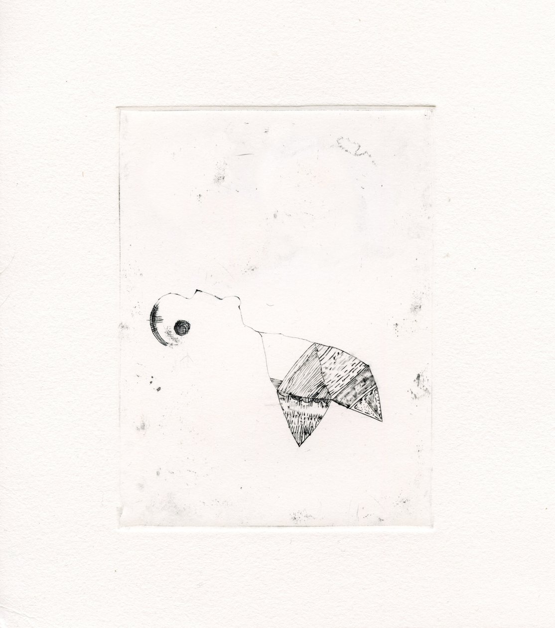 蜿蜒的想法2017年2月，（画布上的干点） 作者 贝拉·拉尔森（Bella Larsson）