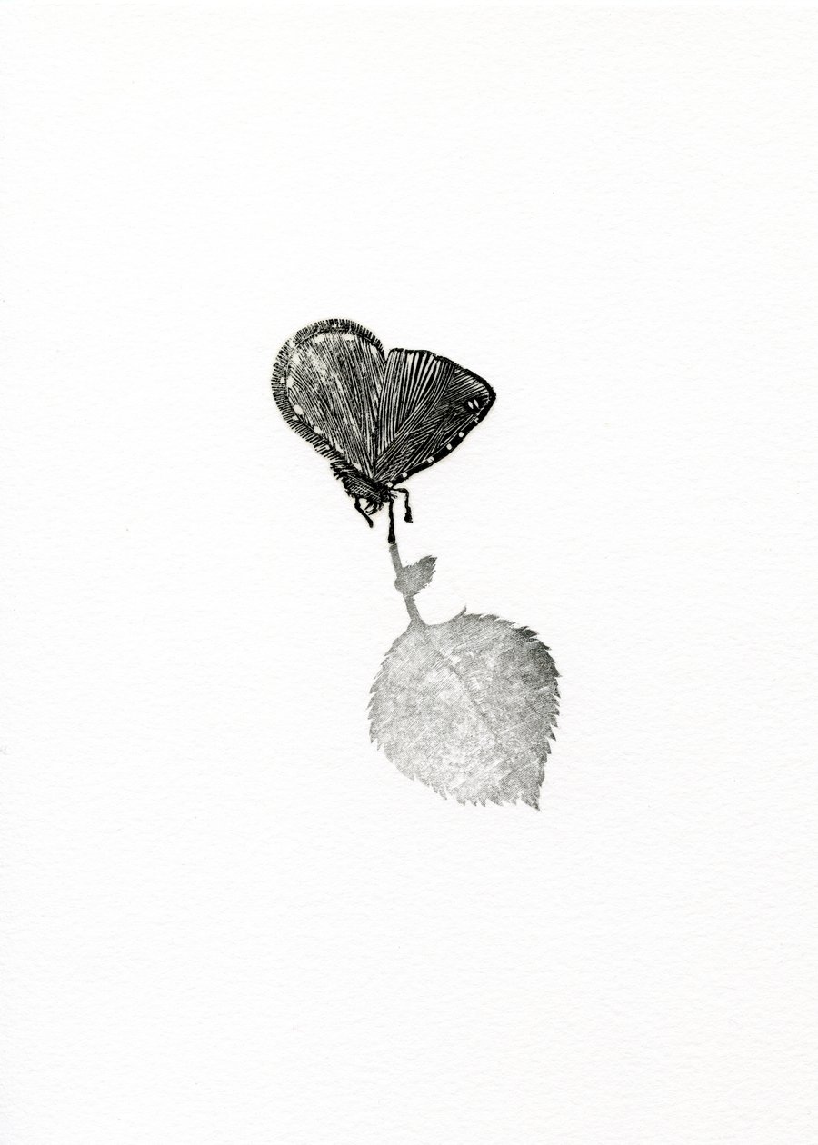 Suspense，2014（木版画在纸上） 作者 贝拉·拉尔森（Bella Larsson）