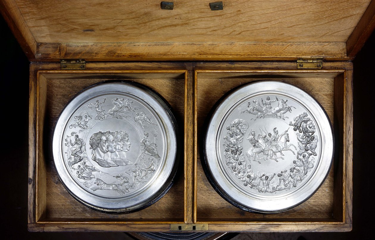 滑铁卢奖牌，1815年（钢铁） 作者 贝内德托·皮斯特鲁奇