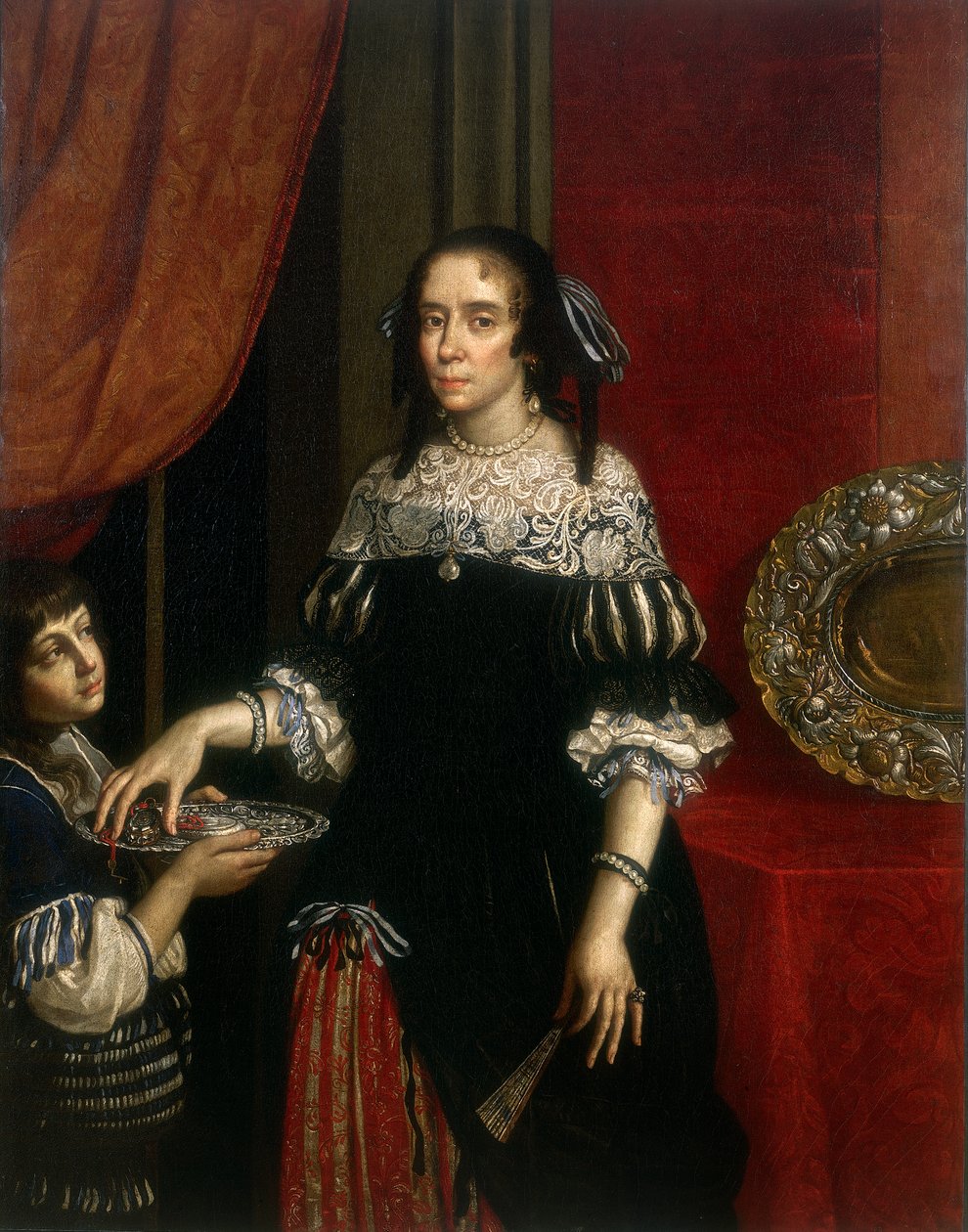 Novellara伯爵夫人Gonzaga的肖像 作者 Benedetto和Cesare 1637 88 Gennari