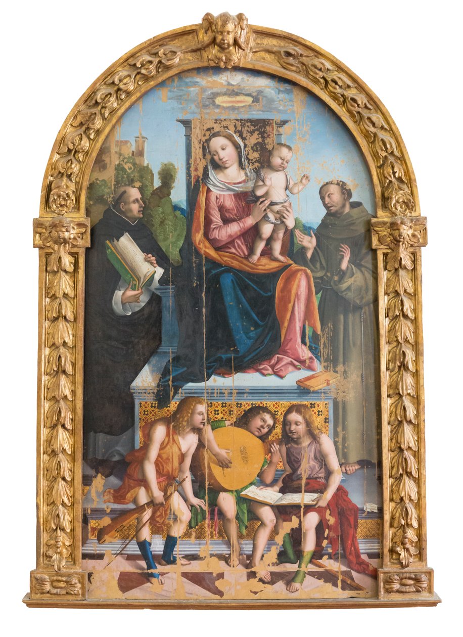 Madonna with child, saints and angels 作者 贝内代托·科达