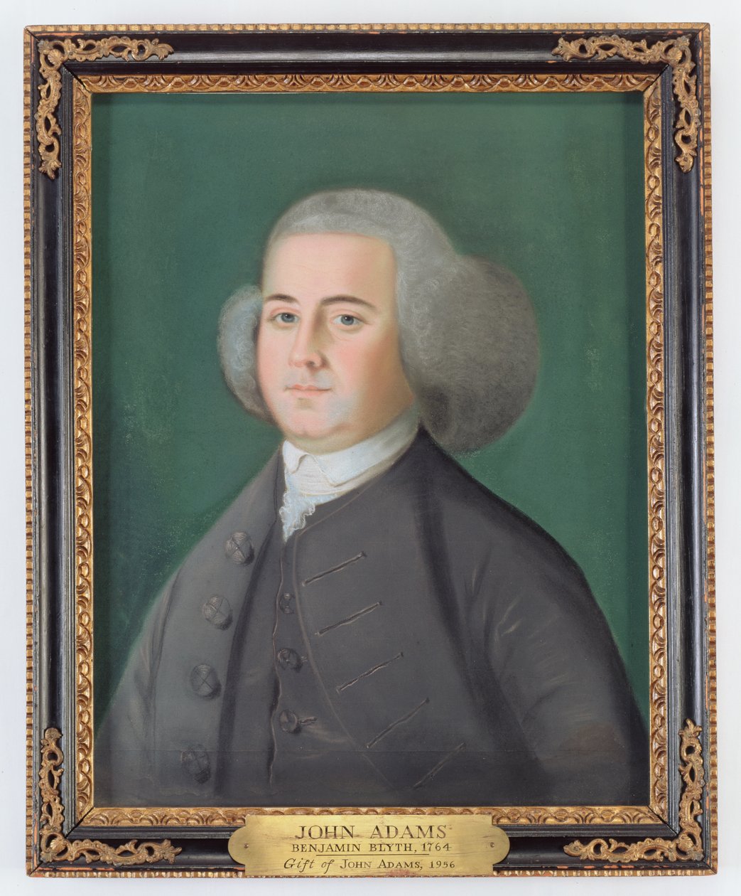 约翰·亚当斯，1766年（纸上粉彩） 作者 本杰明·布莱斯（Benjamin Blyth）