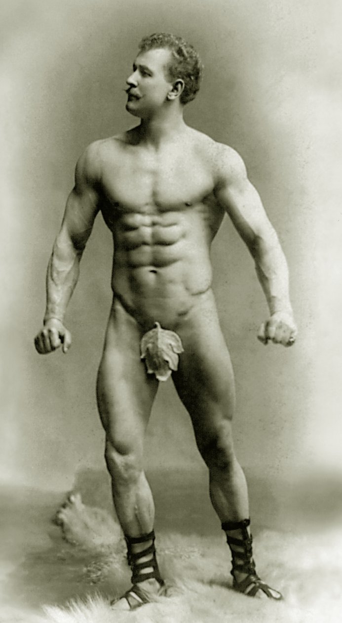 Eugen Sandow，古典古希腊罗马姿势，c.1894 作者 本杰明·福克