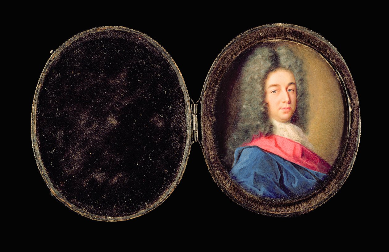 赫尔林·皮埃尔庞特（Evelyn Pierrepont），赫尔河畔金斯顿（Kingston upon Hull）的第一任公爵（wc on vellum） 作者 本杰明·阿劳德（Benjamin Arlaud）