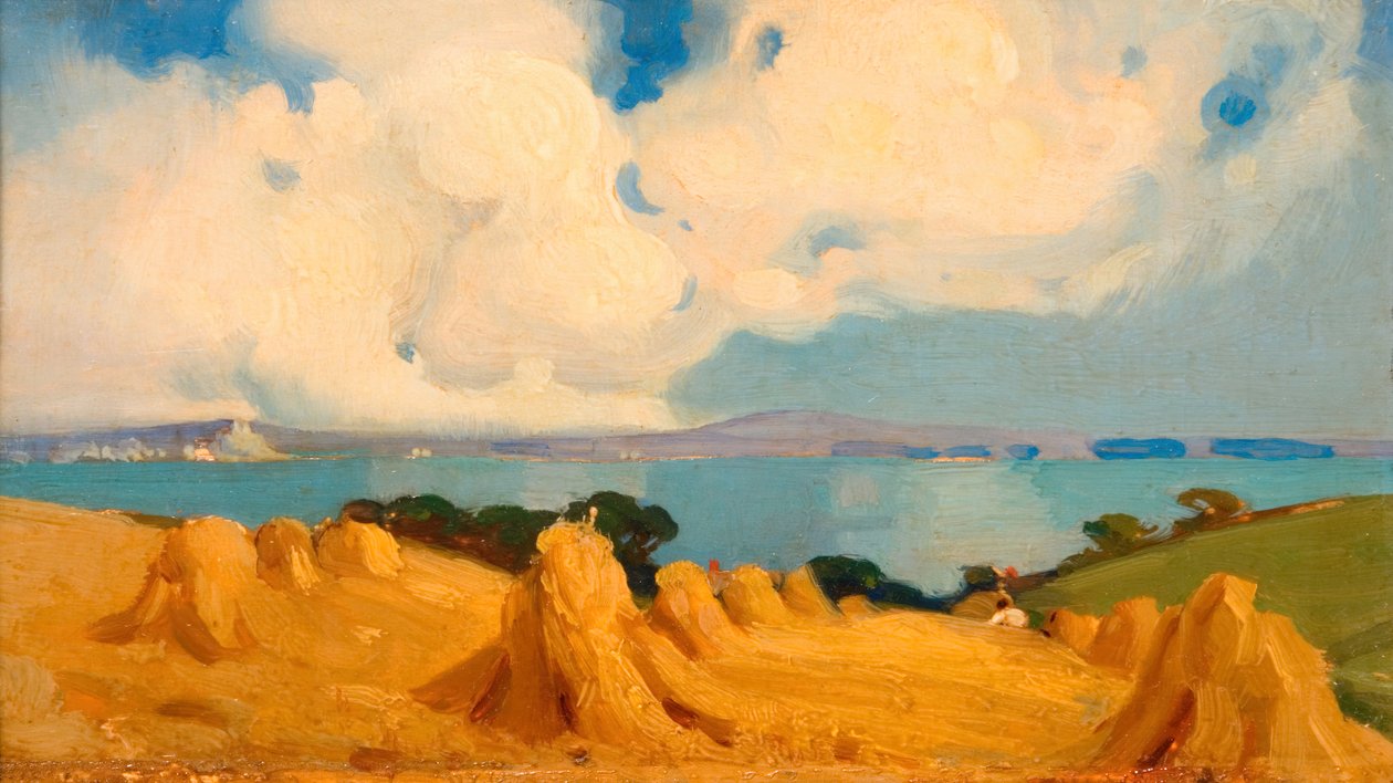 康沃尔郡山丘湾，1916-1924。 作者 本杰明·霍顿