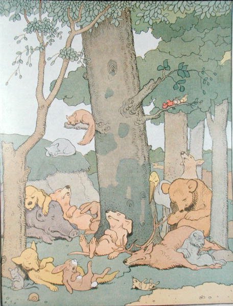 盗贼首领吉迪恩》画册插图（彩色版画） 作者 本杰明·拉比尔